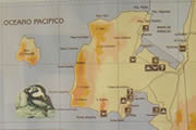 Mapa de la peninsula de Paracas
